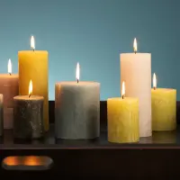 Noiré – Stumpenkerze Schwarz Medium