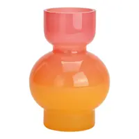 Vivéa - Glasvase Pink-Rosa-Orange 16 cm