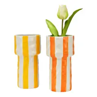 Linéa – Keramikvase Gelb- &...