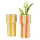 Linéa – Keramikvase Gelb- & Orange-Weiß gestreift