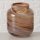 Marbél - Vase Glas Marmoroptik Braun