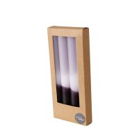 Coloré – Dip-Dye Stabkerze 20 cm Schwarz-Weiß-Grau