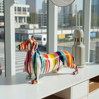 Ellá – Dackel Skulptur Bunt
