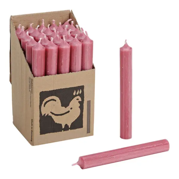 Roséa – Stabkerze 18 cm Altrosa