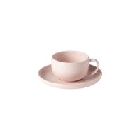 Paléa – Cappuccino Cup mit Untertasse Rosa
