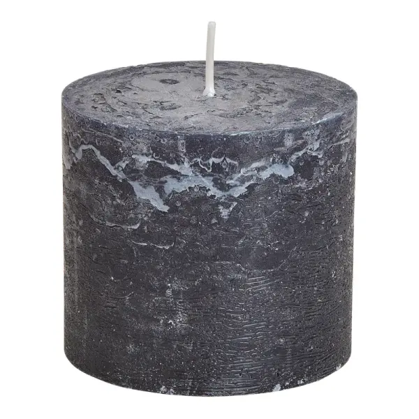 Noiré – Stumpenkerze Schwarz Large